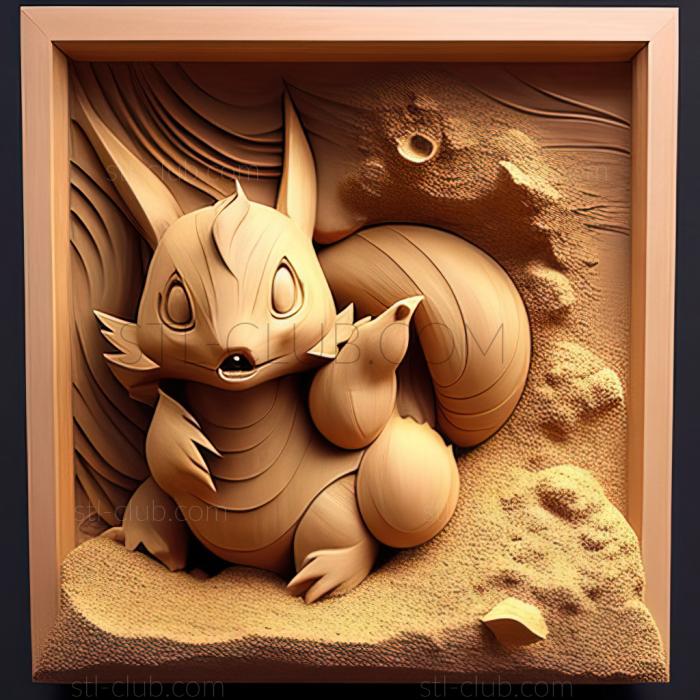 3D model Sleight of Sand Pachirisu is in Kabaldons Mouth (STL)